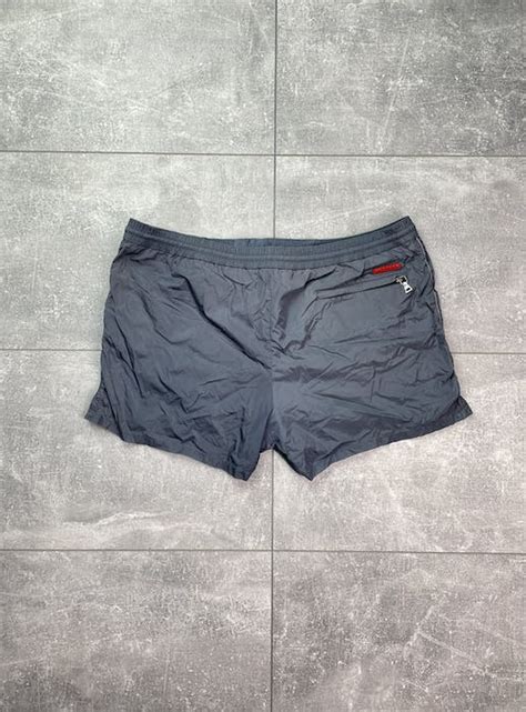 prada swim shorts red label|prada swim shorts men.